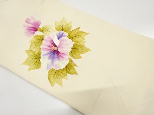 JAPANESE KIMONO / NAGOYA OBI / SHIOZE / FLOWER 